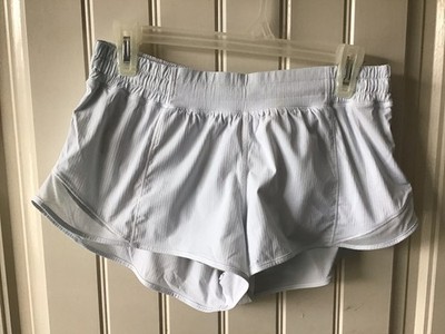  Lululemon Hotty Hot Short  2.5  Low-Rise Size 10 Light Blue EUC  