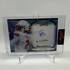 TJ FINLEY 2024 Leaf Metal BLUE INSCRIPTIONS Auto /300 “lil Baby”
