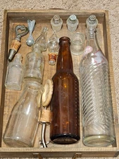 Mixed Lot of  Old Glass Bottles~ Couple of RARE Finds
