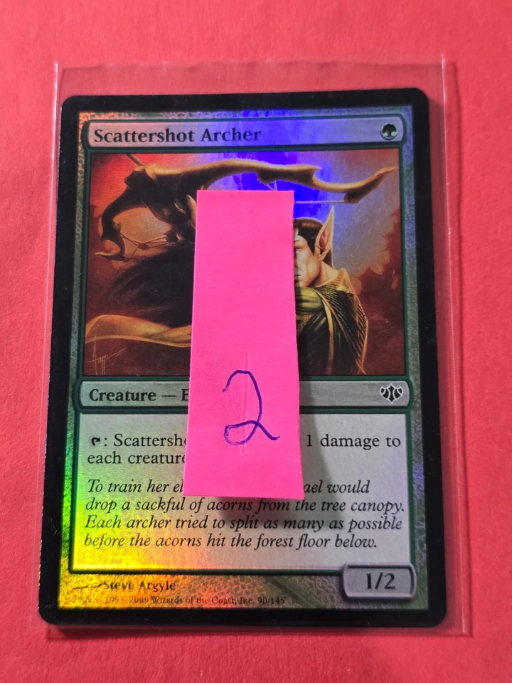 2009 Magic The Gathering Conflux Foil #90 Scattershot Archer, C, G, cd2 - Image 3 of 3