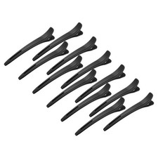 12Pcs Duckbill Styling Hair Clips, 11.8cm/4.65" Black