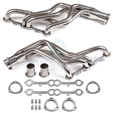 For Small Block Chevy GMC Heavy Duty Truck 73-85 Header Exhaust Stainless Steel