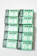 4 rolls 35mm black and white film Svema Foto64 (FN64). Expired.
