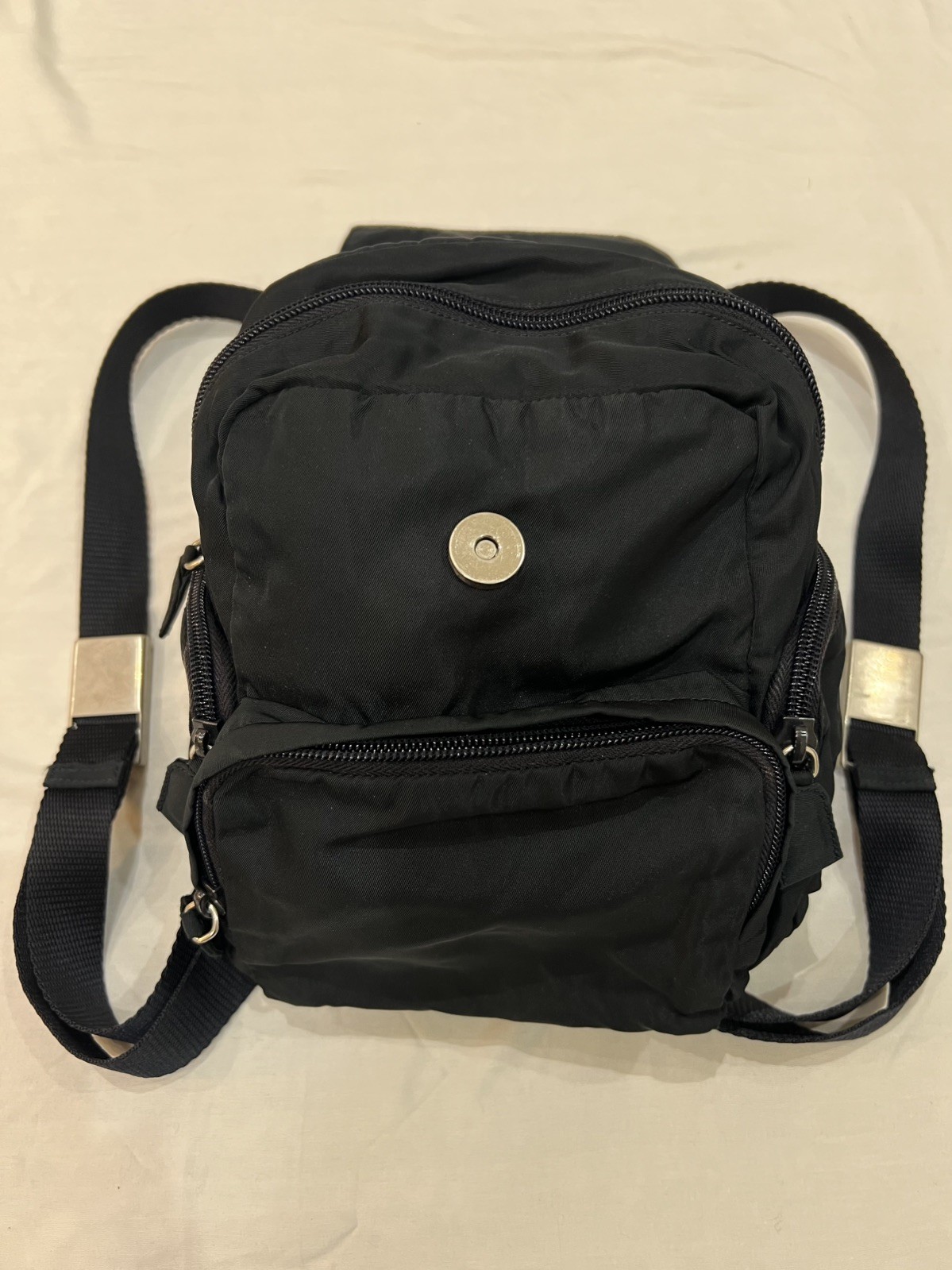 PRADA small Backpack Mini Black Nylon vintage Y2K… - image 5