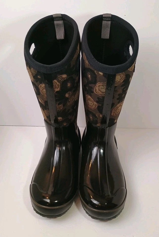 Botas altas Bogs clásicas acuarela para mujer camuflaje flores florales talla 9 impermeables Foto 2 de 4