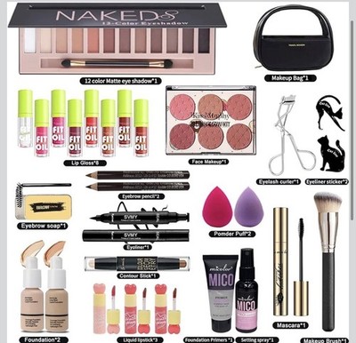 30 Stück All in One Make Up Set, Multifunktions Schminke Set für Frauen
