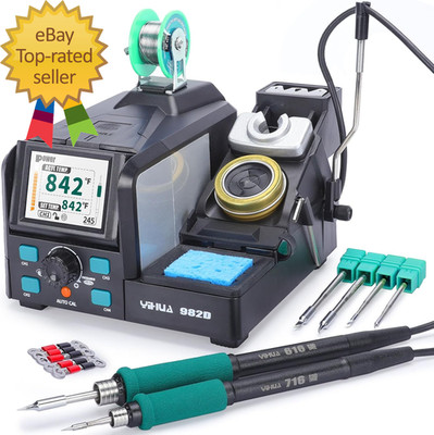 982D Precision Soldering Station with 3 C210  3 C245 Soldering Tips