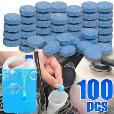 #ad Car Windshield Washer Tablets Concentrated Effervescent Wiper Fluid Glass Cleane $43.77
