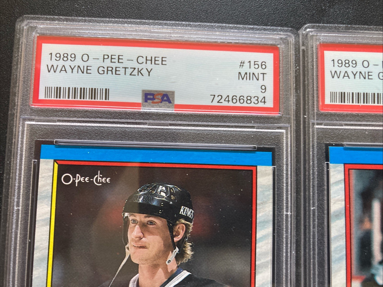 3-1989 O-PEE-CHE 2-#156/1-#325 LA KINGS GRETZKY HOF 3-PSA 9 ALL IN SEQUENCE NICE