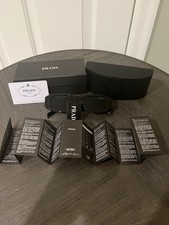 Authentic Prada Milano PR17WS Black/Grey Glasses Luxury Eyewear 49MM