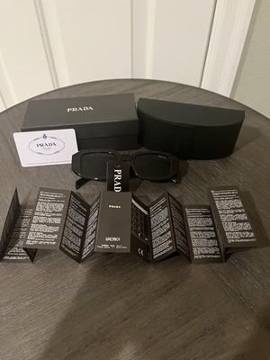 Authentic Prada Milano PR17WS Black/Grey Glasses Luxury Eyewear 49MM