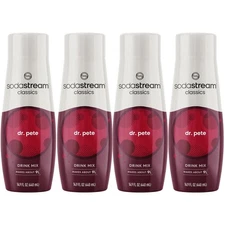 SodaStream Sparkling Drink, Dr Pete, 14.8 Fl Oz (Pack of 4) 
