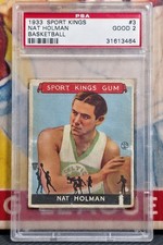 1933 Goudey Gum Sport Kings #3 NAT HOLMAN Basketball PSA 2 CELTICS HOF Prewar
