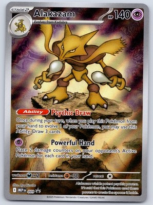 Alakazam MEP 009 (NM) - ME: Mega Evolution Black Star Promo - Pokemon TCG