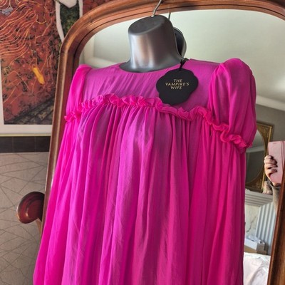 The Vampire's Wife Pink Silk Mini Dress