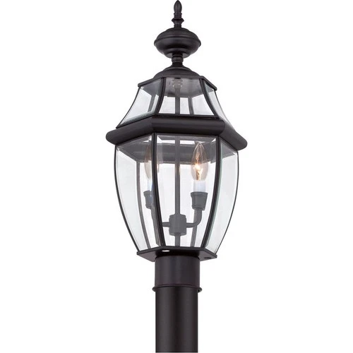 Newbury - 2 Light Large Post Lantern-Mystic Black Finish Outdoor Lantern Quoizel - Picture 8 of 8