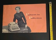 IBM Electric Vintage Typewriter 1954 Manual Brochure Partners In Perfection  thumbnail