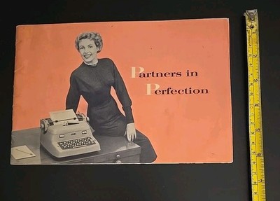 IBM Electric Vintage Typewriter 1954 Manual Brochure Partners In Perfection 