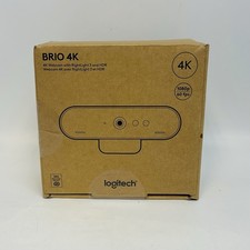 Logitech Brio Ultra 4K HD Webcam for Streaming  Meetings - Black NEW OPEN BOX 