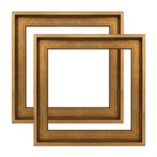 Canvas Floater Frame for 20x20 Oil Paintings, 2 Pack Rustic Floating Frame wi...