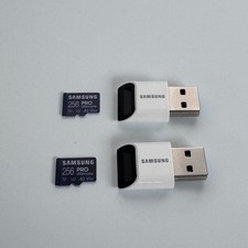 Two Samsung PRO Ultimate 256GB microSDXC with...