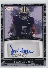 2022 SAGE Artistry Auto Silver Sean McGrew #A-SM Auto 0rm6
