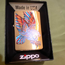 Zippo Windproof Tattoo Eagle Design Lighter 49667 Made in USA