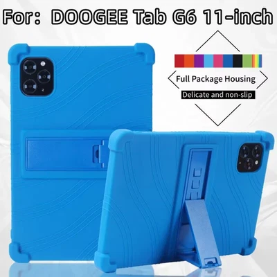 Case For Doogee Tab G6 2025 Tablet 11'' Soft Silicone Shockproof Kickstand Cover