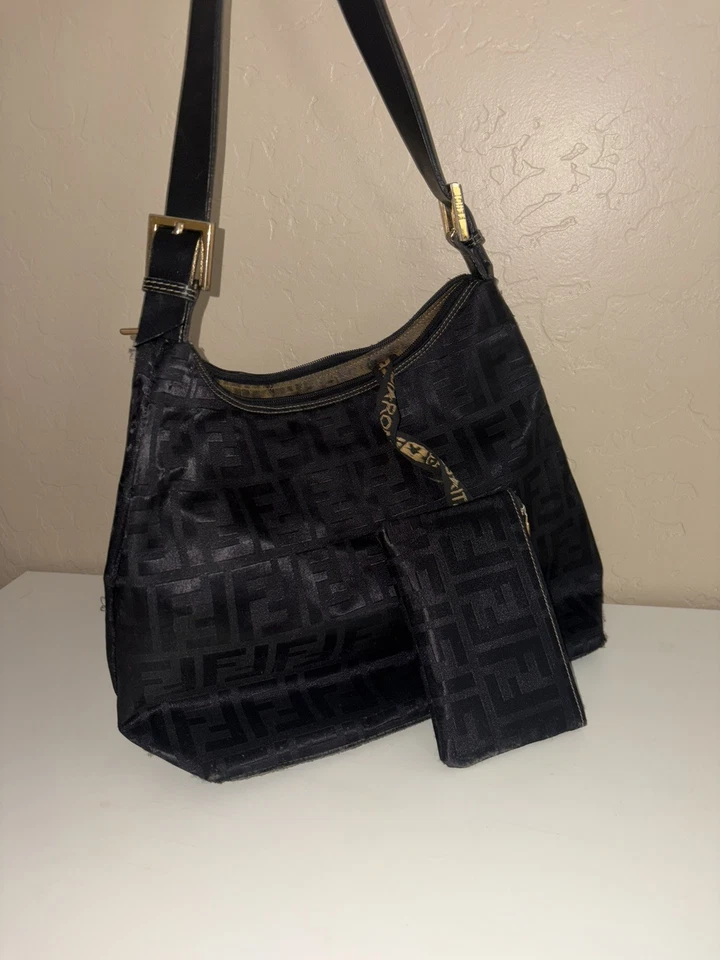 Fendi Zucca Baguette Shoulder Bag - Image 4 of 4