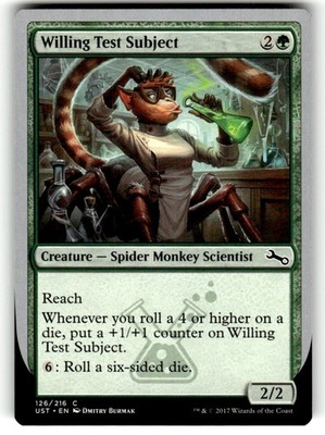MTG Magic the Gathering Willing Test Subject (126/288) Unstable NM
