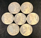 Gorgeous Set of 7 1921 Morgan Dollars CH/BU/GEM Luster, Pristine Collector Lot!