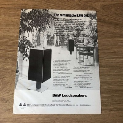 GRAM136 MAGAZINWERBUNG 11X8 S/W MODELL DM7 LAUTSPRECHER