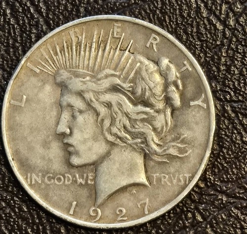 1927-D Silver Peace Dollar VF