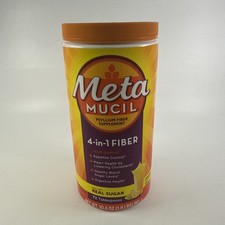 Metamucil, 4 in 1 MultiHealth Fiber Powder, Orange Smooth, 1.9 lbs