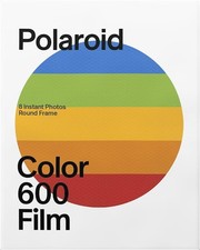 Polaroid Color 600 Round Frame Film Pack for Vintage Instant Cameras