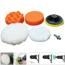 Portable Polishing wheel Adapter Kit Polisher Cordless drill Detailing