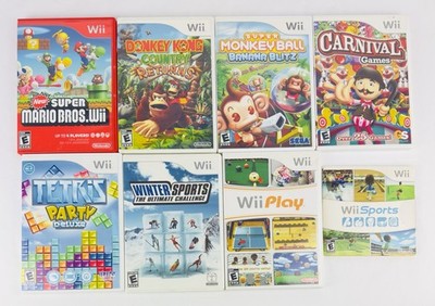 Wii Essentials Console Bundle With Mario Wii Sports & More