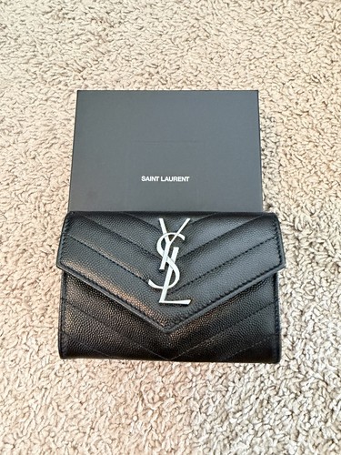 Saint Laurent Cassandre Matelassé small envelope wallet