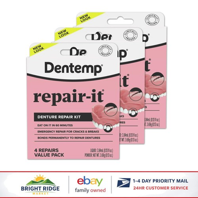 #ad #ad Non Toxic Denture Repair Kit with Low Viscosity and Water Resistance 12 Uses $43.60