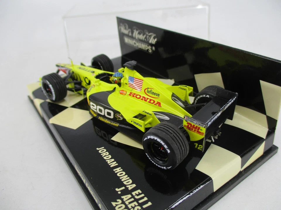 AI604 MINICHAMPS 1/43 VOITURE F1 JORDAN HONDA EJ11 2001 ALESI EdL ref 400010112 - Photo 4/4