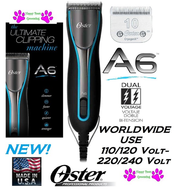 Oster A6 ULTIMATE Clipper&CryogenX 10 A5 Blade*110240v VOLTAGE