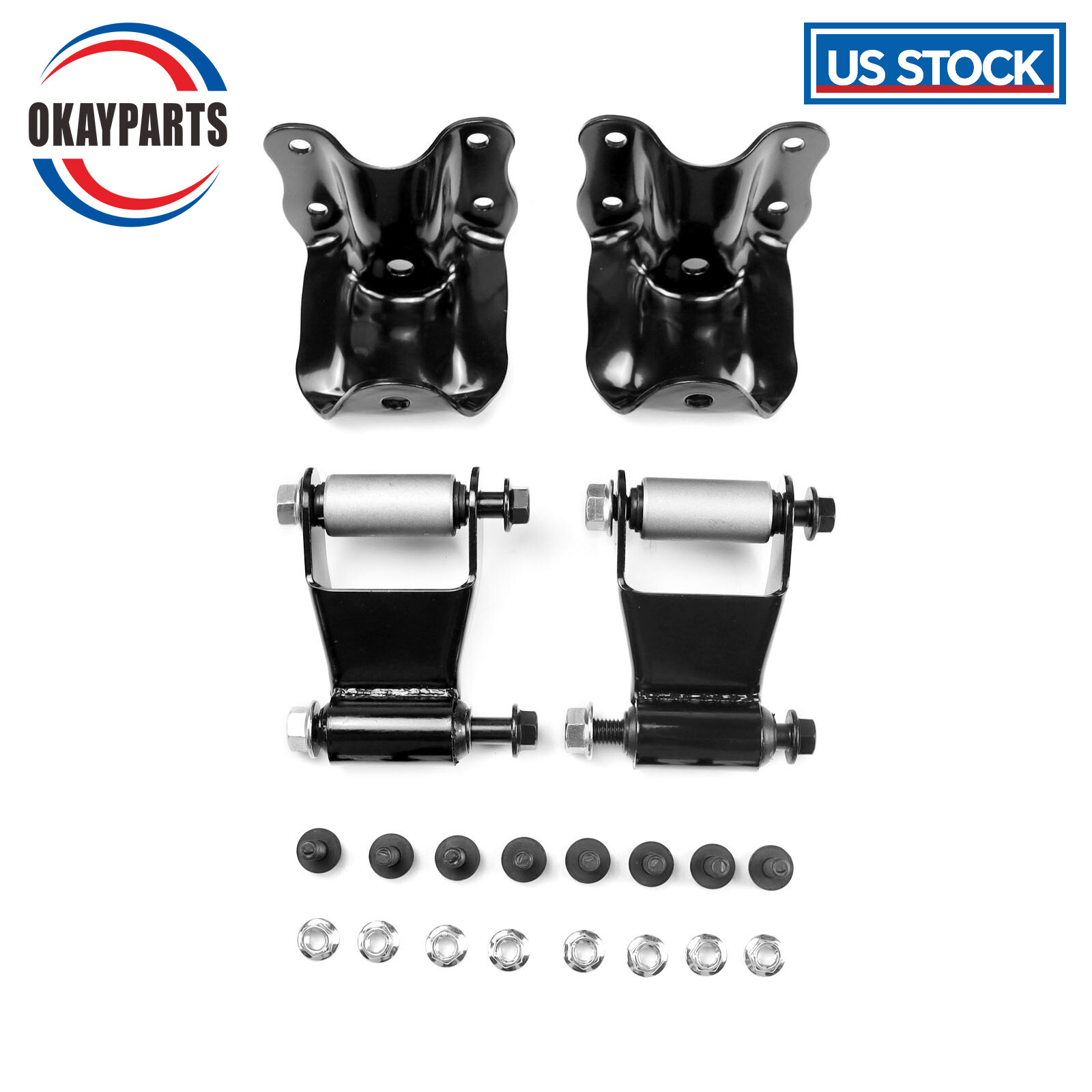 Rear Leaf Spring Hanger Bracket Shackle Kit For Ford Ranger Mazda 8611