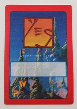 Yes The Ladder 1999-2000 Tour Satin Backstage Pass Otto Gig VIP Concert Sticker