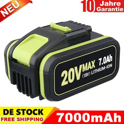 Für WORX WA3551 20Volt 7.0Ah Li-ion PowerShare Ersatzakku 20v WX390 WG169 WA3880