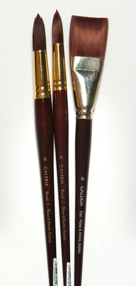 Set of 6 Long Handle Over sized W/N Galeria Brushes LIST $399. FLASH $149.00 - Image 3 of 3