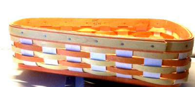 Longaberger Halloween Large Candy Corn Snack Tray Basket Set-NEW!!!