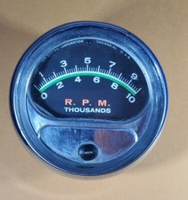 Vintage Sun Greenline Tach Tachometer Gauge 10.k Rpm Green Line Re-108 8cyl 12v Vintage Sun Greenline Tach Tachometer Gauge 10.k Rpm Green Line Re-108 8cyl 12v