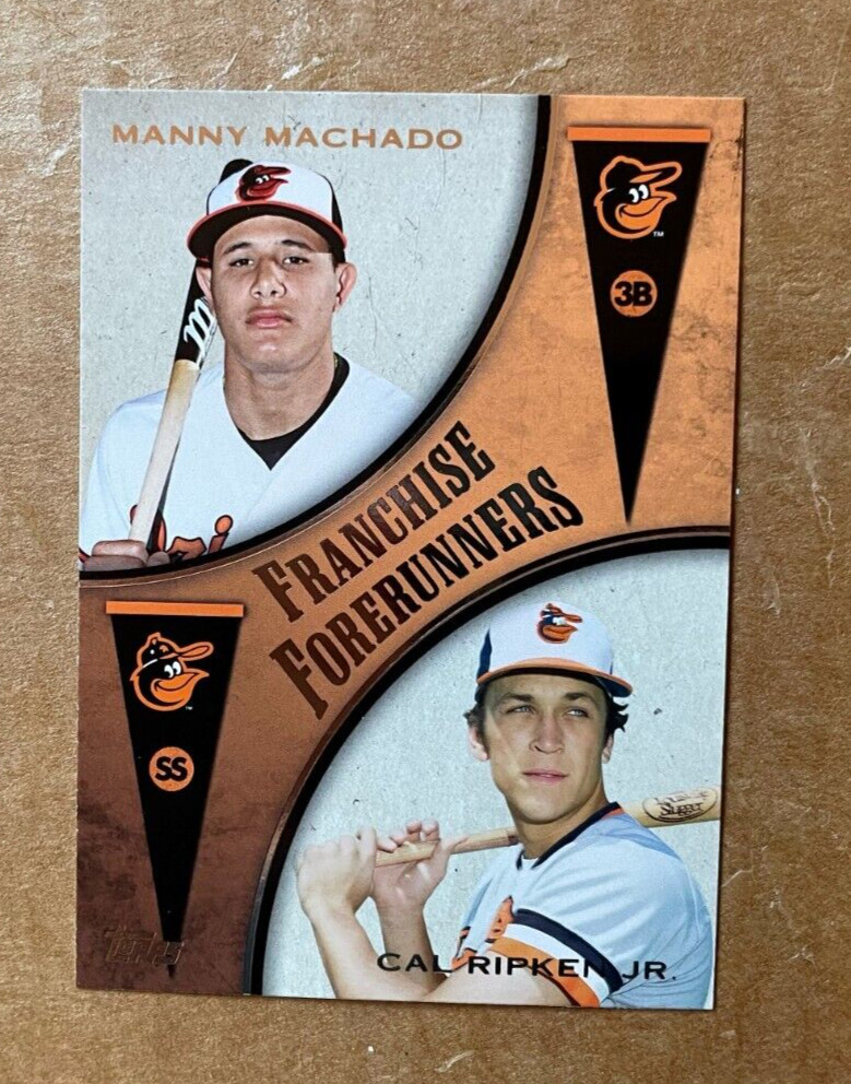 CAL RIPKEN JR. / MANNY MACHADO - 2013 Topps Franchise Forerunners #FF-3  FS  QTY