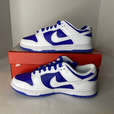 NIKE DUNK LOW RACER BLUE/WHITE 2022 SIZE 8.5 MEN DD1391-401  display picture 2
