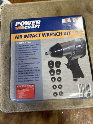 #ad POWERCRAFT AIR IMPACT WRENCH KIT PCAT16 09 New GBP 25.00